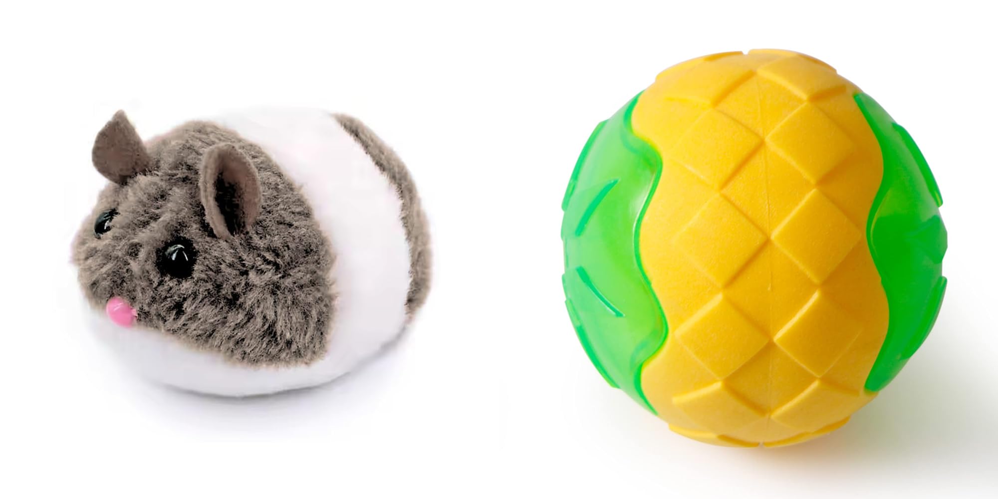 Pet Fun WindUp Mouse Toy With Twirling Tail For Cats & Kittens | Plush Interactive Play Tpr Led Floating Ball For Dogs & Puppie