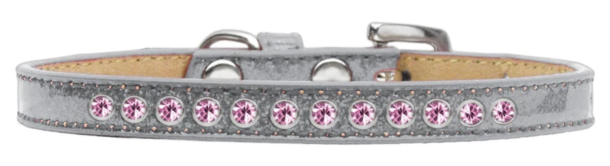 Dog, Puppy and Pet Ice Cream Collar, Pearl & Light Pink Crystal Rimsets Pink 8