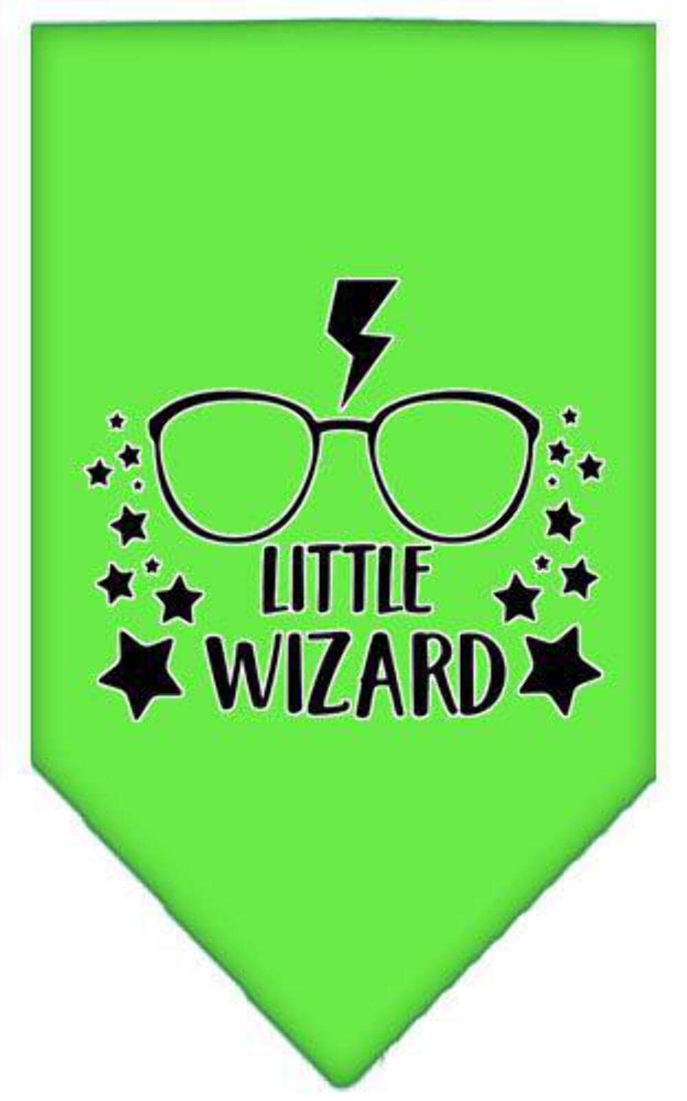 Mirage Pet Product Little Wizard Screen Print Bandana Turquoise Large