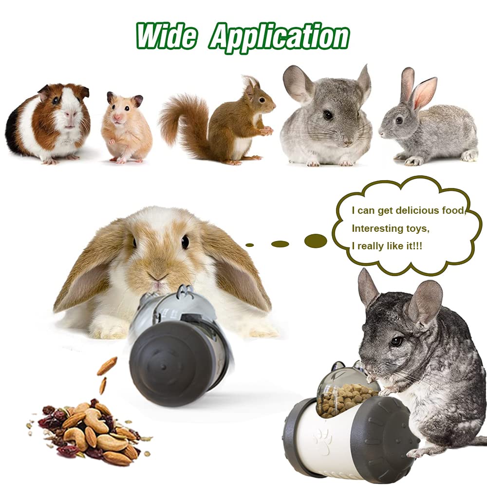 Interactive Treat Ball, Snack Toy Ball for Rabbits, Roll and Push, Exercise Your Pet's Body, Use with Diced Carrot, Dried Herbs,