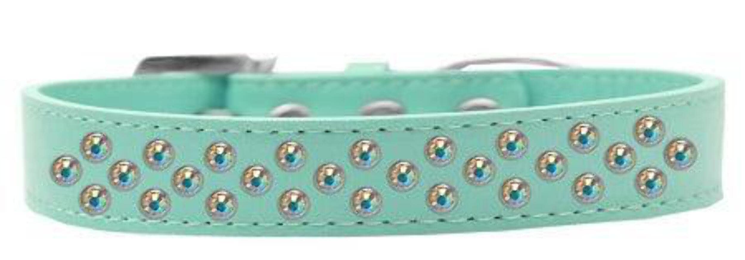 Mirage Pet Products Sprinkles Dog Collar with AB Crystals, Size 16, Light Pink