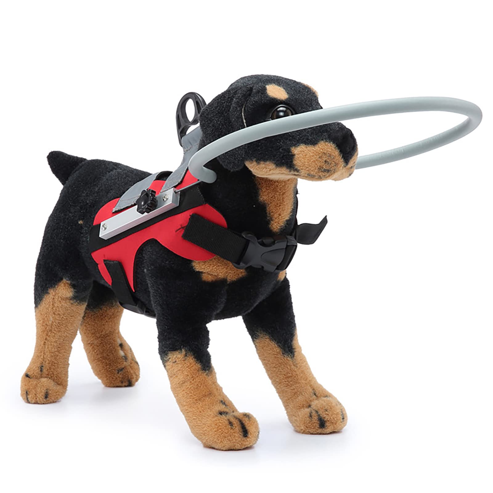 Gabefish Ring Harness For Blind Dog, Lightweight Blind Ring For Pets, Blind Dog Bumper, Bump Guard For Blind Dogs Upgrade Red Sm