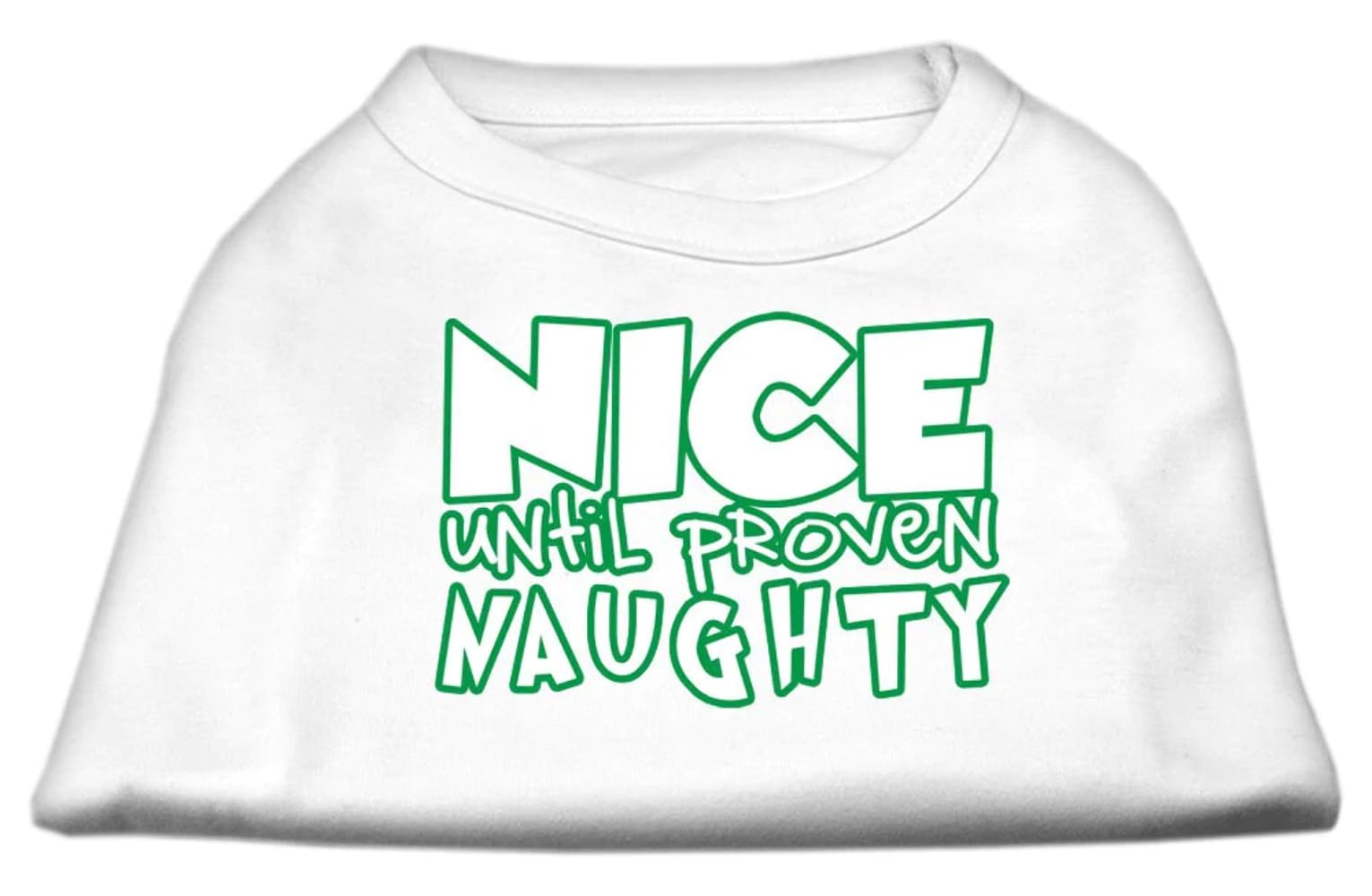 Mirage Pet Products 51-180 MDPR Nice Until Proven Naughty Screen Print Pet Shirt Purple, Medium