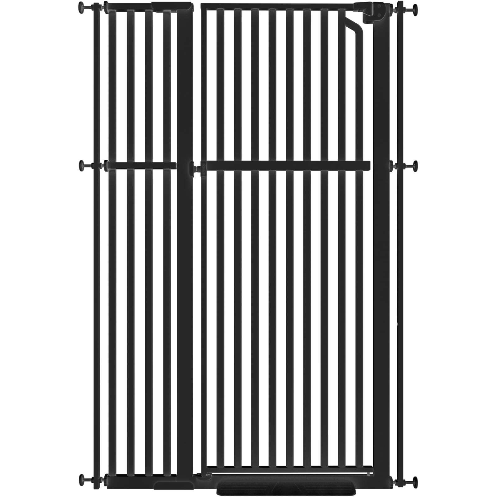 Senneny 63 Extra Tall Cat Gate Auto Close & One-Hand Open, Includes Extension Kit, No Drilling Pressure Mounted & Wall Mounted 