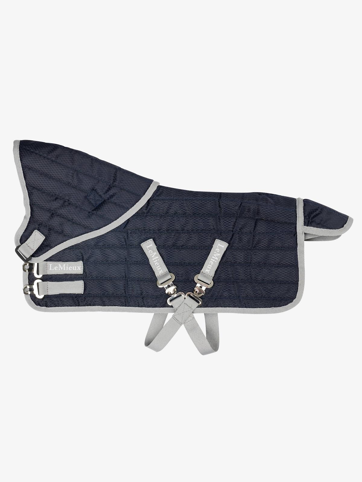 Lemieux Toy Pony Stable-Tek Rug - Fully Functional Buckles And Detachable Neck - Educational Toy - Navy
