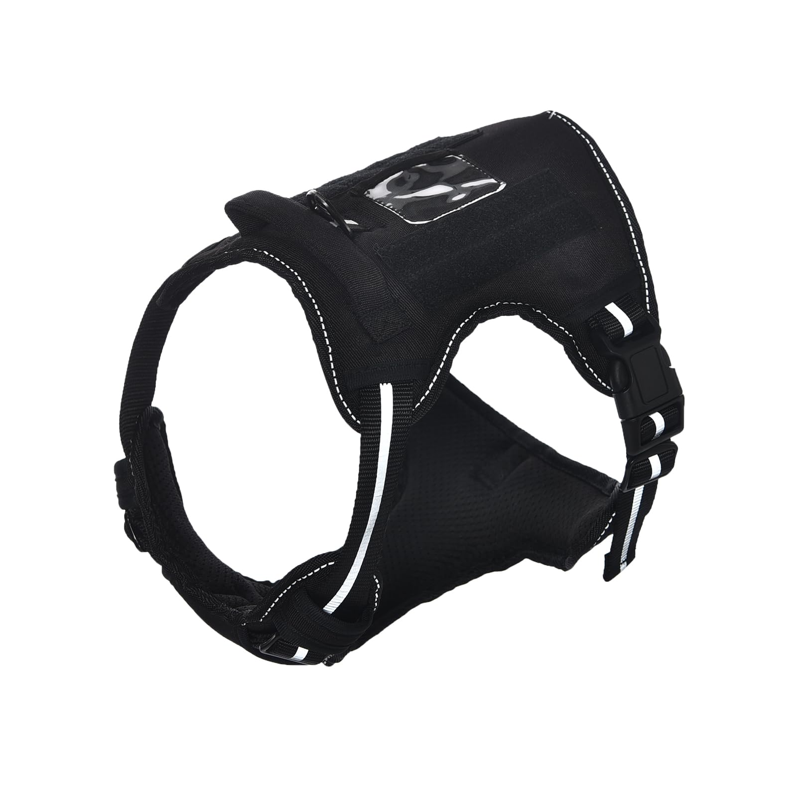 Amazon Basics No Pull Dog Harness, Adjustable Front Clip, Tactical Vest, X-Large, Black