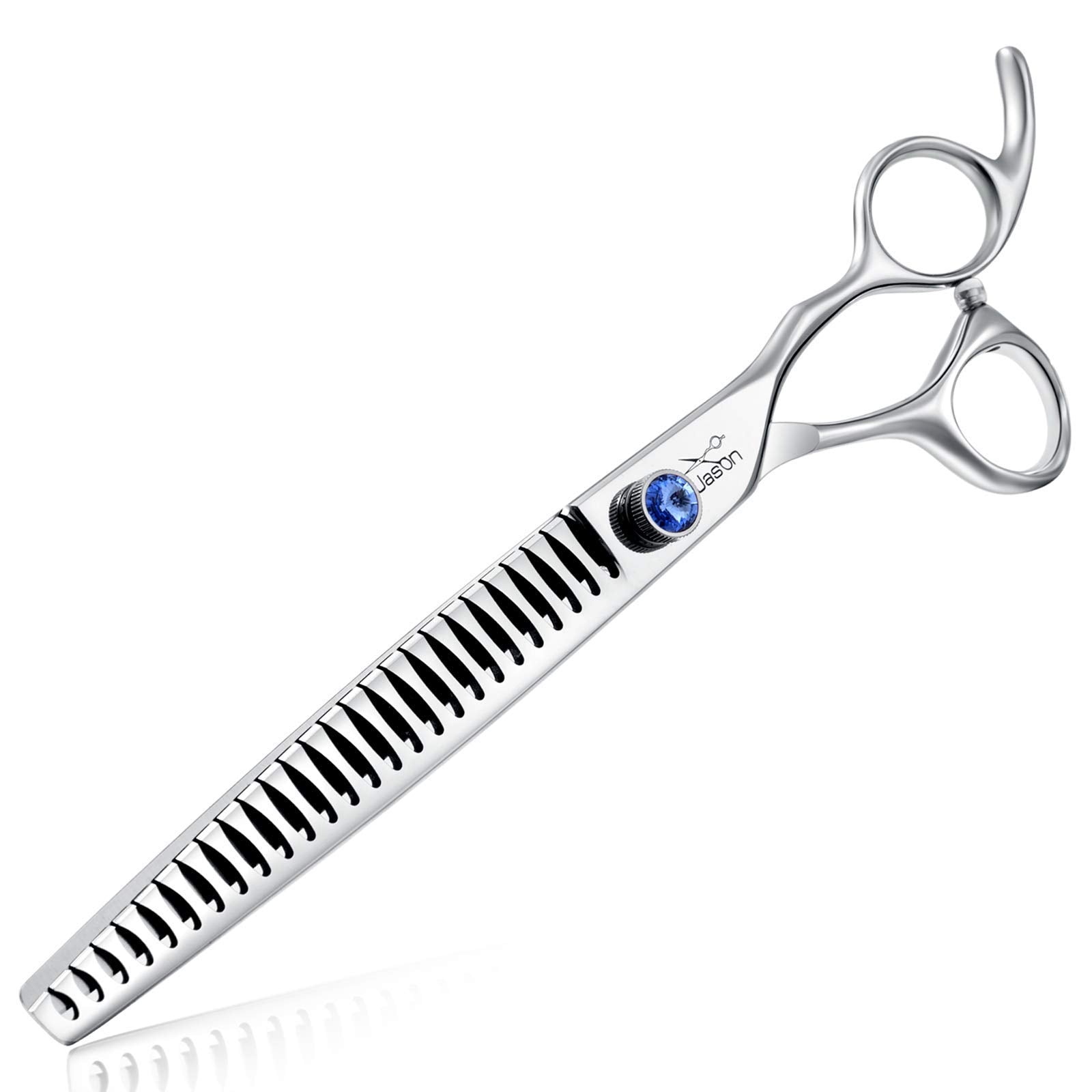 Jason 8'' 26 Tooth Chunkers Shears For Dogs Ergonomic Cats Grooming Scissors Texturizing Blending Thinning Shear Pets Trimming K