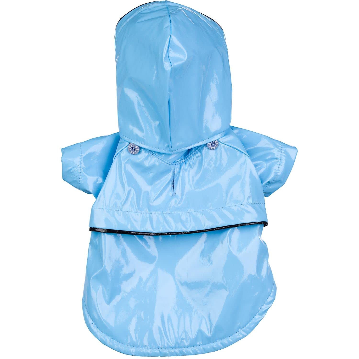 Pet Life Baby Blue Pvc Waterproof Adjustable Pet Raincoat