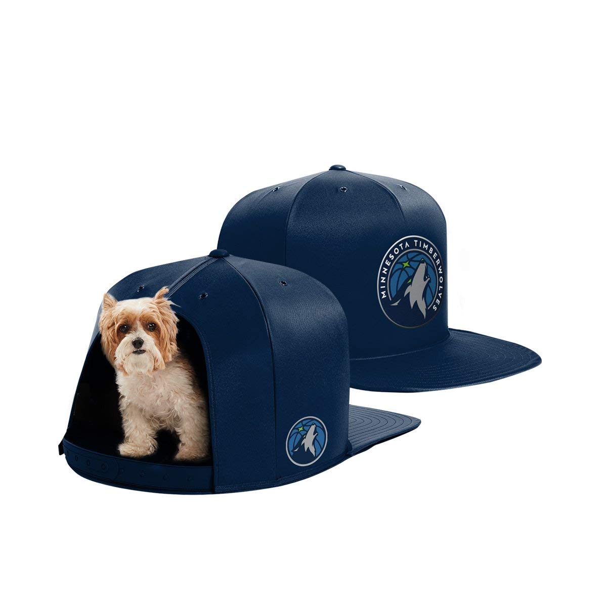 NBA Minnesota Timberwolves NAP CAP Pet Bed, Blue, Small