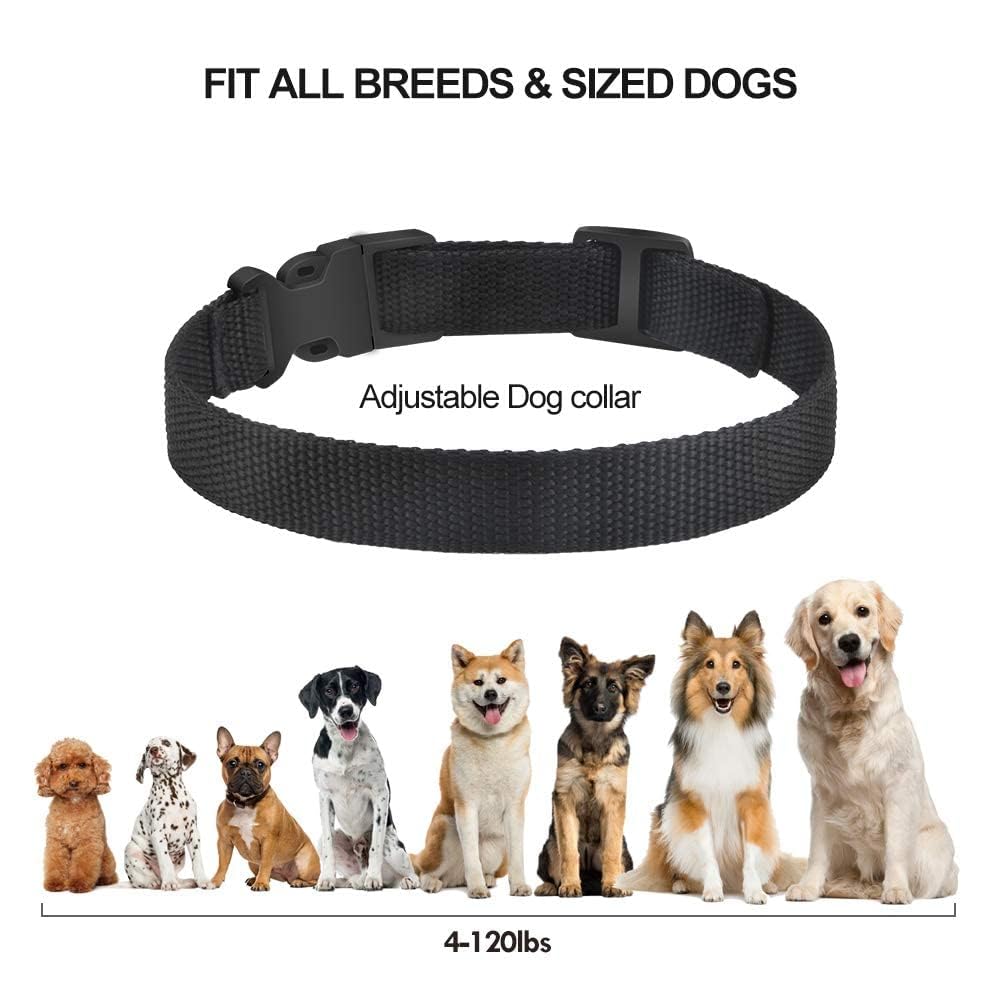 Petjoy Dog Bark Collar, Barking Training Collar Waterproof & Rechargeable, Automatic Shock Control Prong Collar With Beep & Shoc