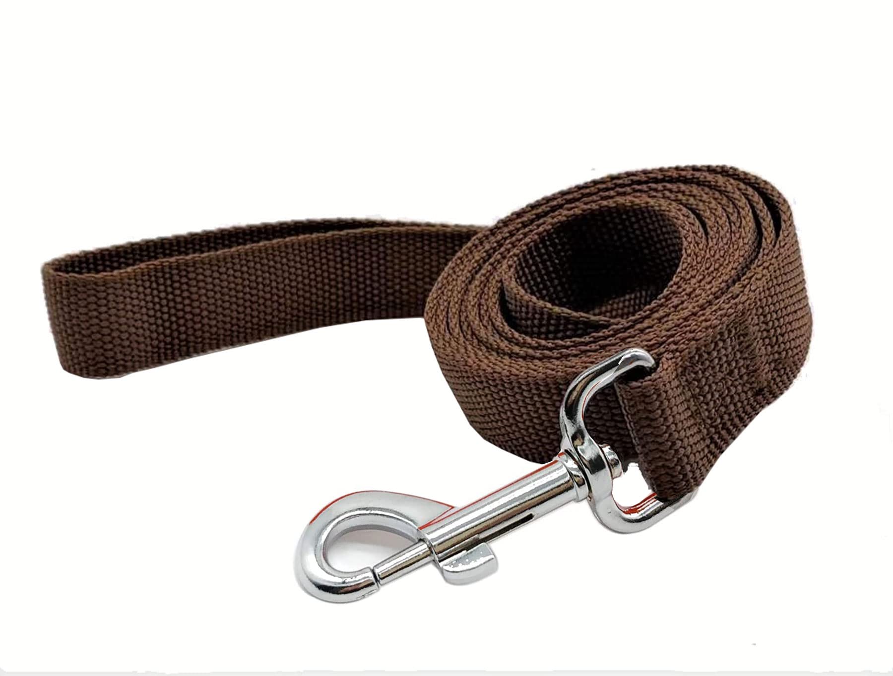 Taian 4Ft/5Ft/6Ft Strong Dog Leash, Nylon Dog Leashes For Small Medium Large Dogs (5/8 In X 5 Ft, Brown)