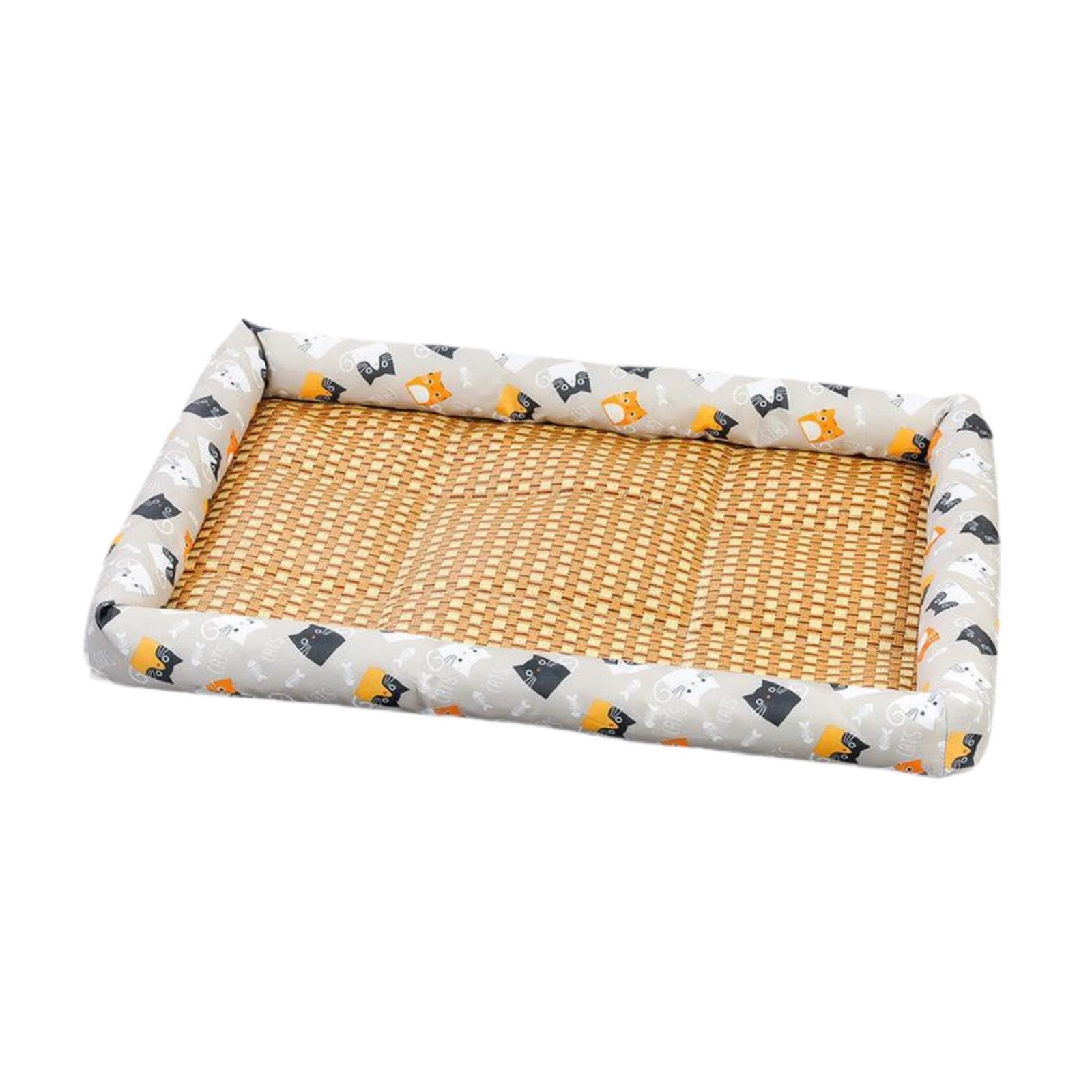 MERISHOPP Pet Cooling Mat Outdoor Indoor Self Cooling Pad Cool Mat for Cats Puppy Gray Cat 50x40cm Dogs | Cats | Puppy | pet | R