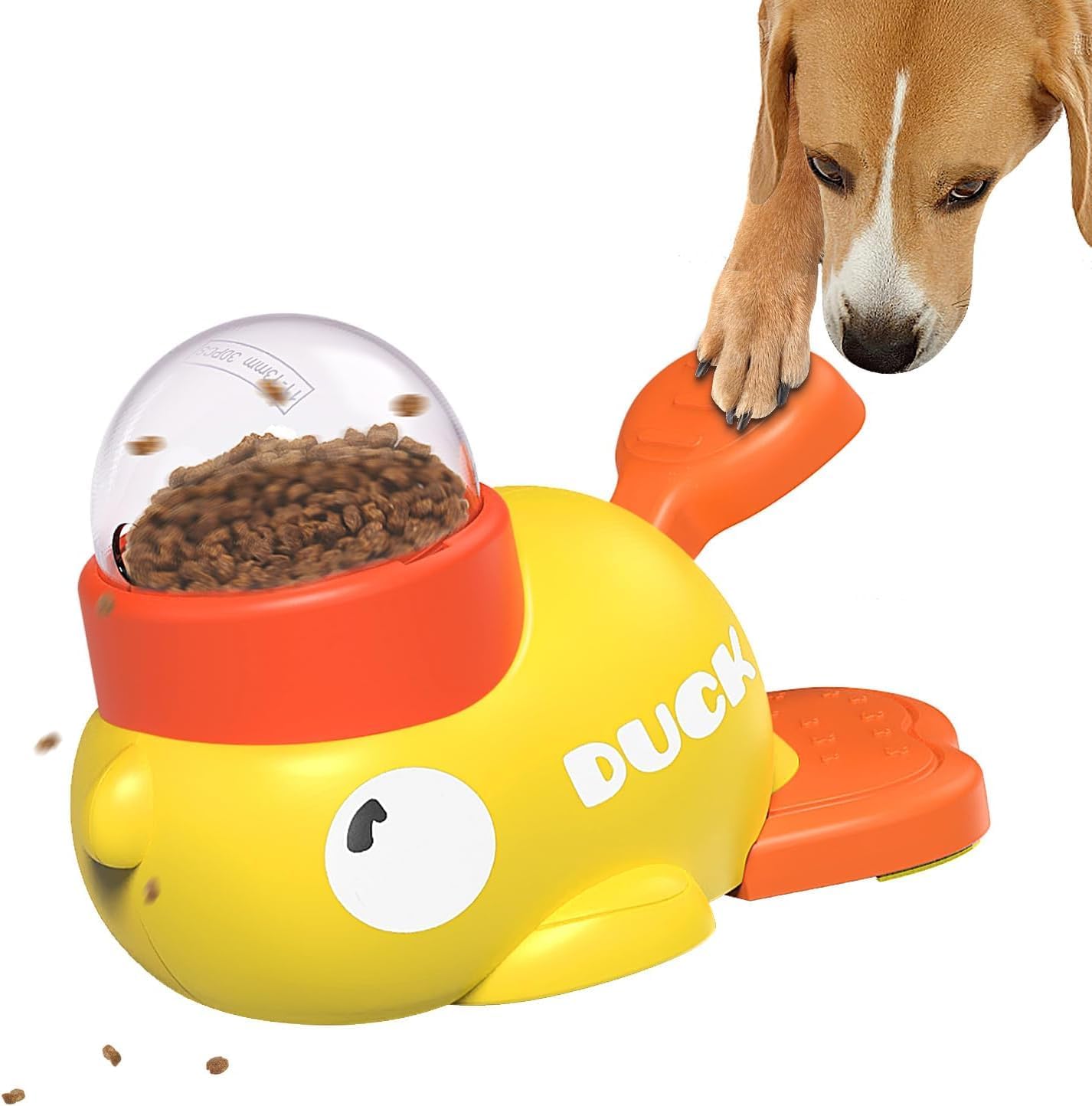 Pet Feeder Toy Rotating Food Dispenser For Dogs & Cats, Interactive Puzzle Feeding Bowl With Portion Control, Slow Feeding Treat