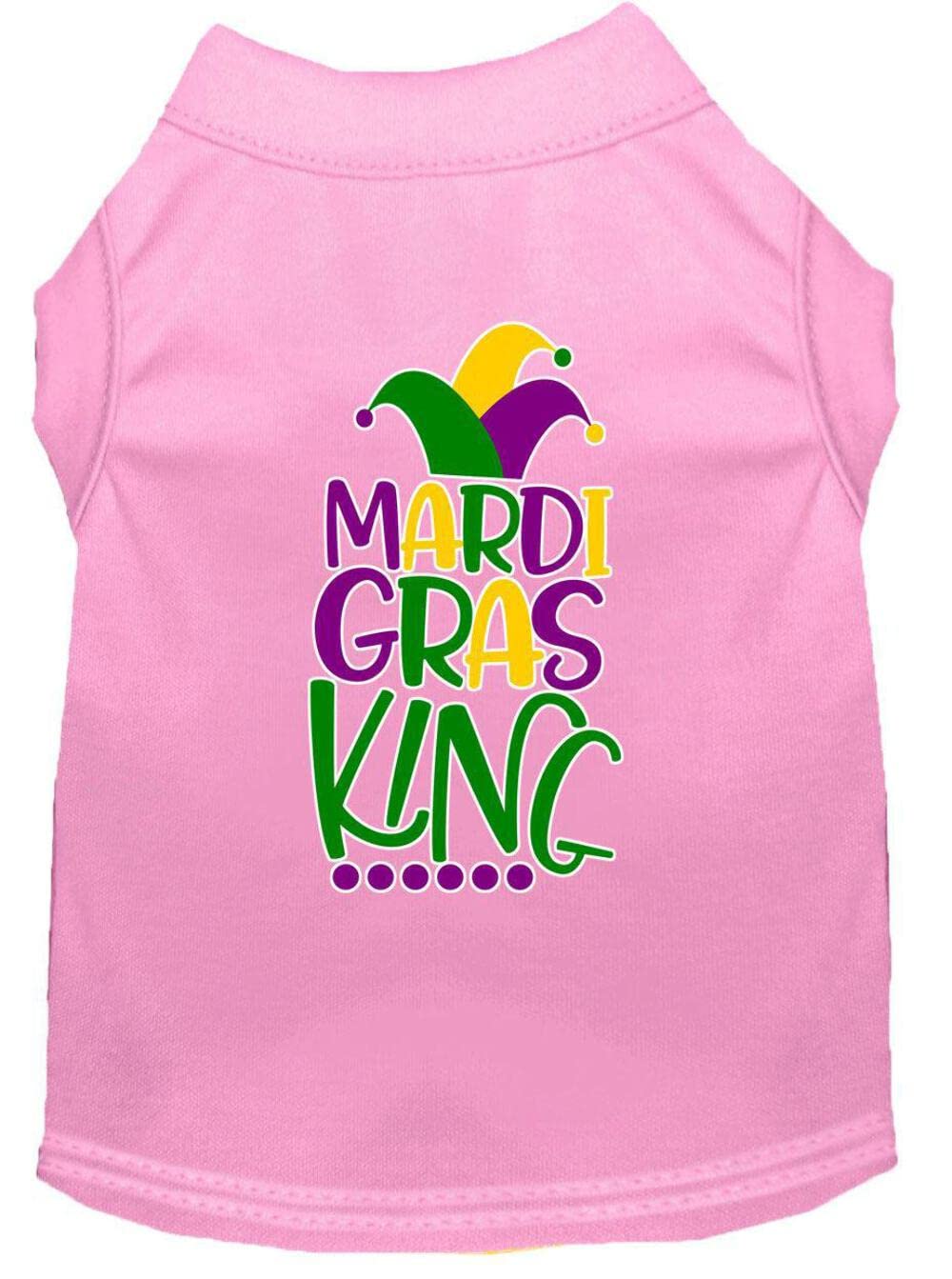 Mirage Pet Product Mardi Gras King Screen Print Mardi Gras Dog Shirt Yellow XXXL