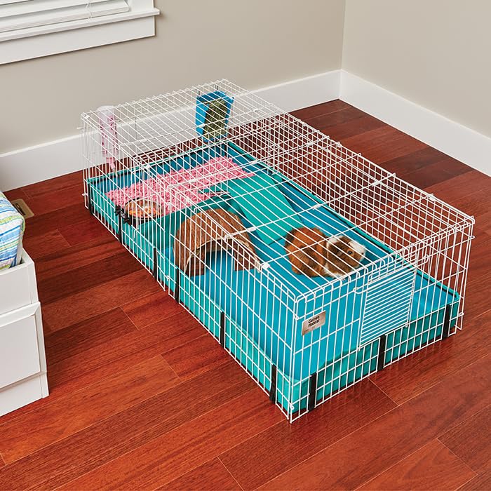 Midwest Homes For Pets Guinea Habitat Plus Guinea Pig Cage By Midwest W/ Top Panel, 47L X 24W X 14H Inches