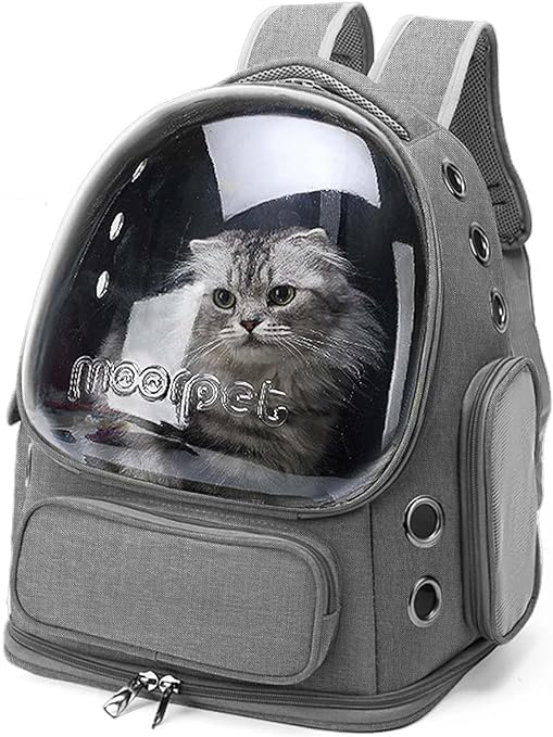 EKYLIP Cat Carrier Backpack, Pet Carrier Backpack Front Pack for Small Medium Cat Puppy Dog Carrier Backpack Bag Space Capsule,