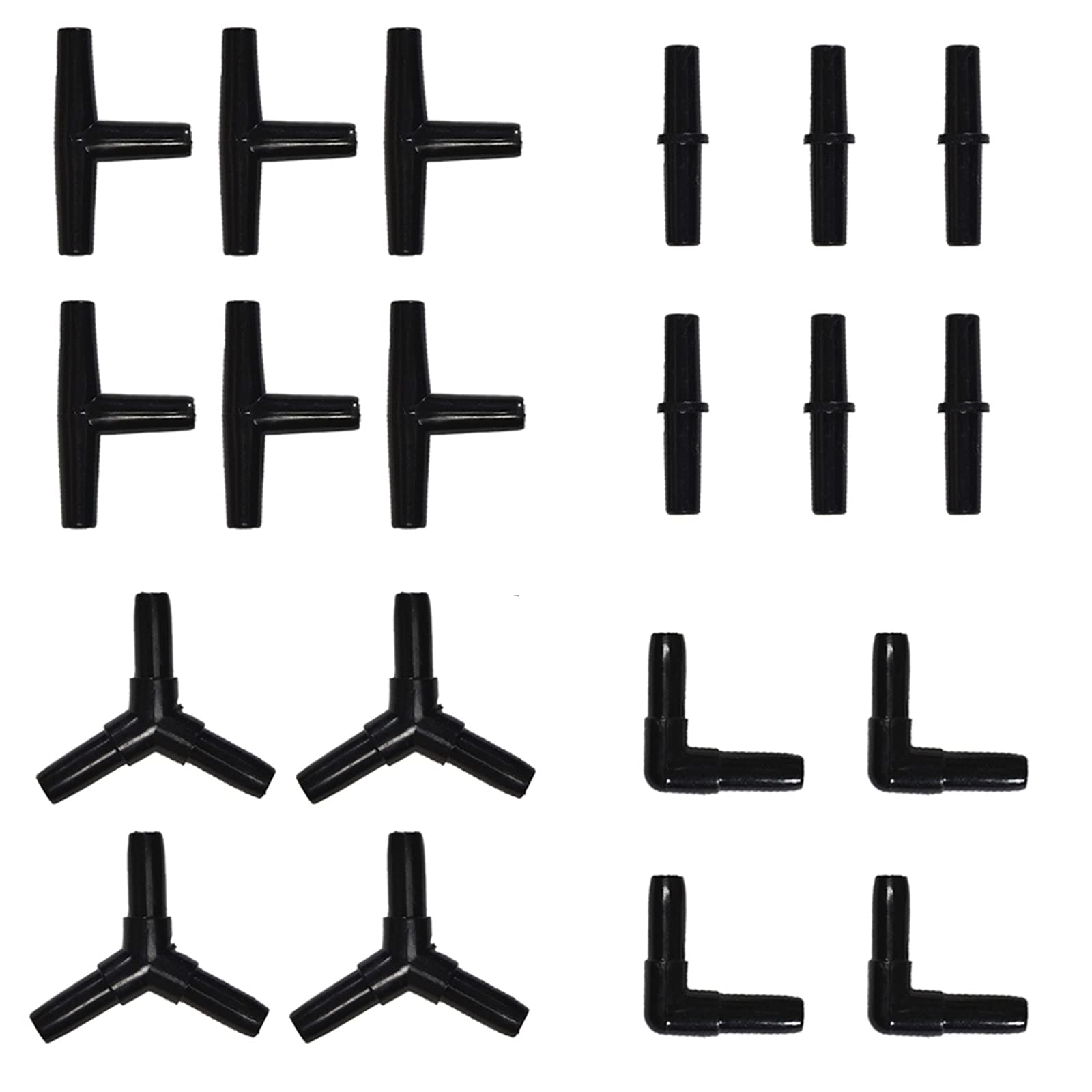 Alegi 100 Feet 3/16 Inch Standard Aquarium Silicone Airline Tubing With Check Valves, Suction Cups And Connectors For Fish Tank,