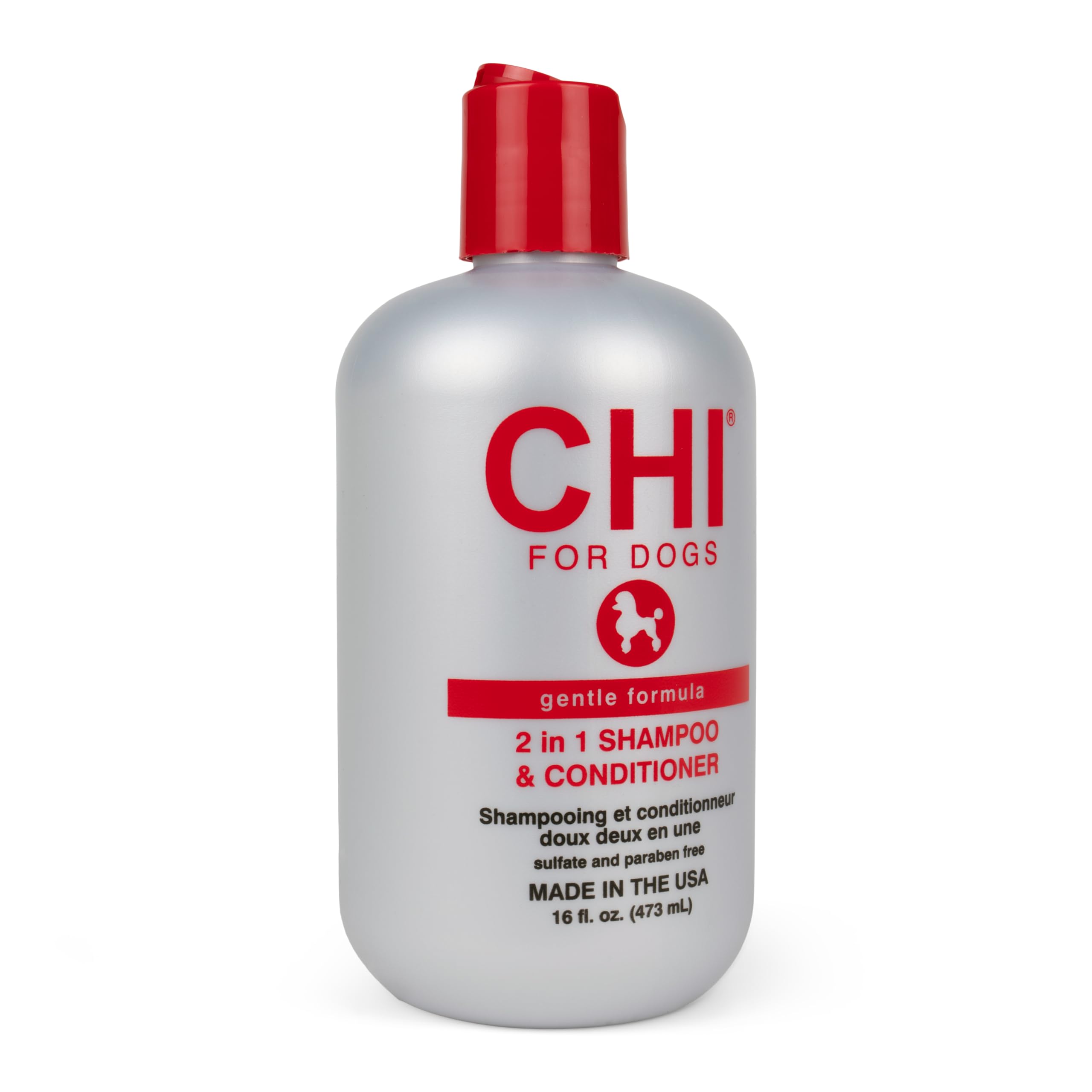 CHI for Dogs Gentle 2-in-1 Shampoo and Conditioner for Dogs, (16 Fl oz) Size