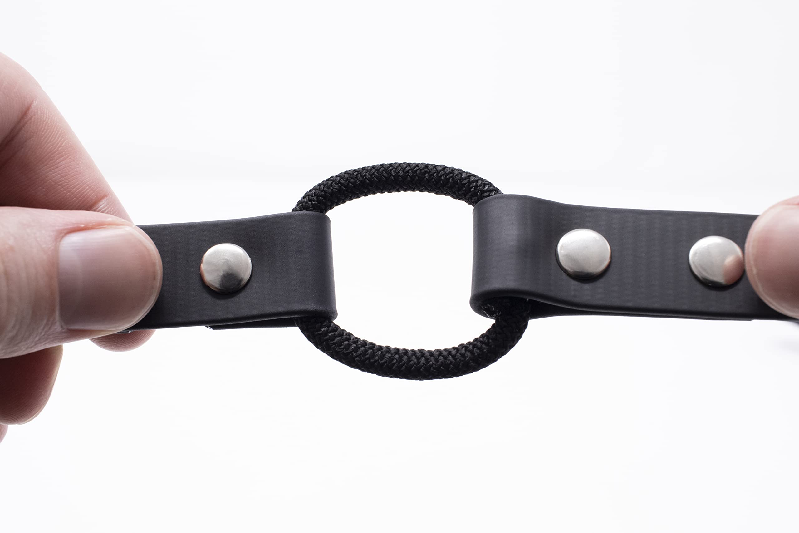 Educator Quick Snap Bungee Dog Collar, Biothane, Waterproof, Odorproof, Easy Connect And Disconnect Clasp And D Ring With Comfort Bungee Loop, Adjustable For Custom Fit, 3/4-Inch, Black
