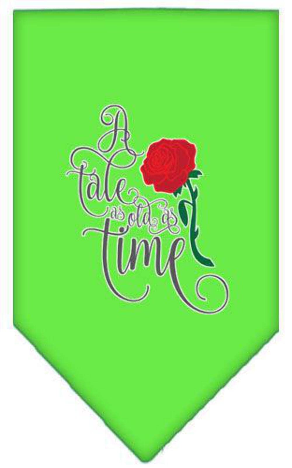 Mirage Pet Product Timeless Tale Screen Print Bandana Light Pink Large