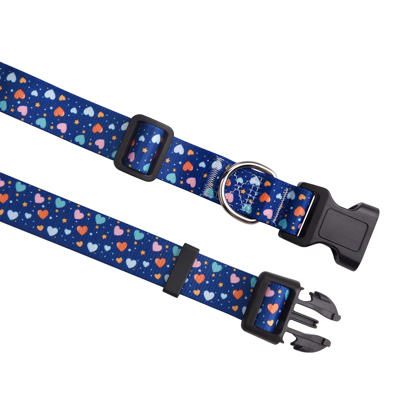 Hqyddmi Dog Collar For Small Dogs, Soft Comfy Pet Collar For Small Medium Large Dogs, Geometry Pattern For Boy Girl Puppy Dogs(L
