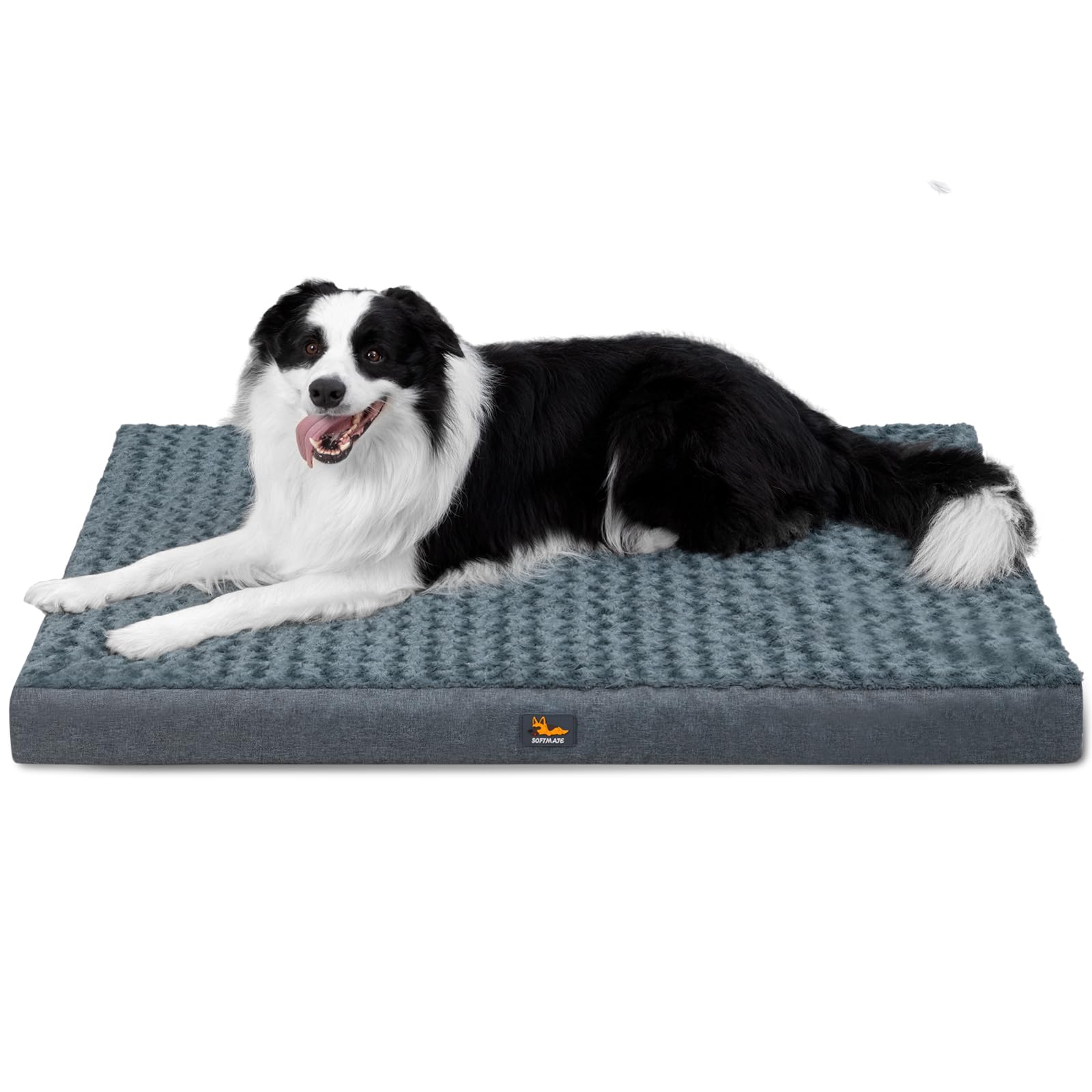 Softmate Dog Bed For Xxxl Dogs Up To 150 Lbs With Orthopedic Foam Waterproof Cover Removable And Washable Cover Fluffy Dog Crate
