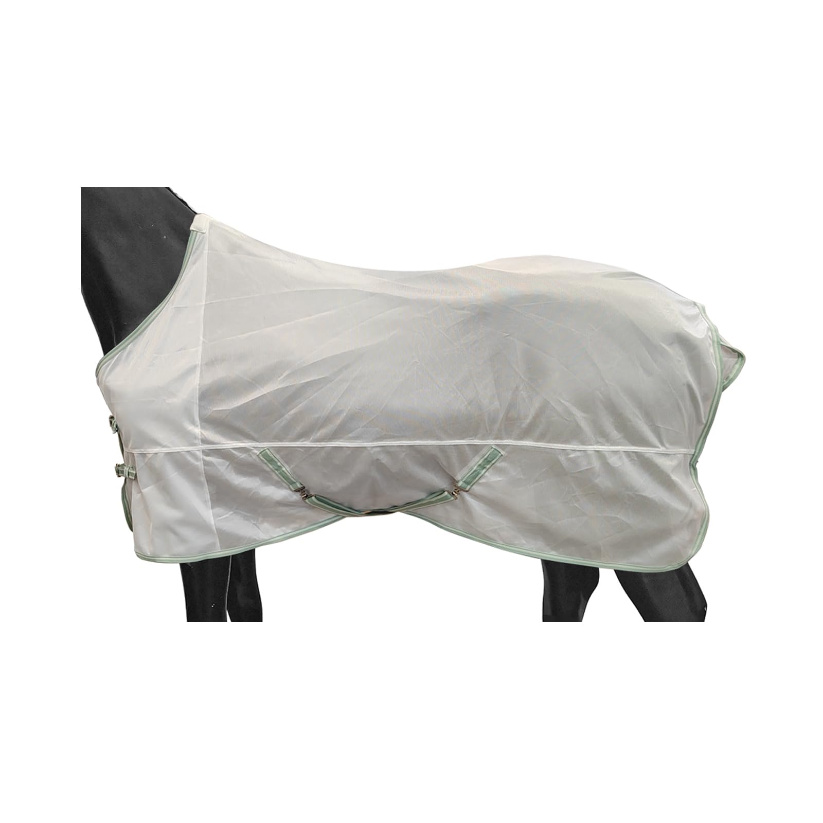 BARN & STABLE Breathable and Tear-Resistant Horse Fly Sheet with UV Protection Equine Summer Sheet Horse Fly Blanket with Remova