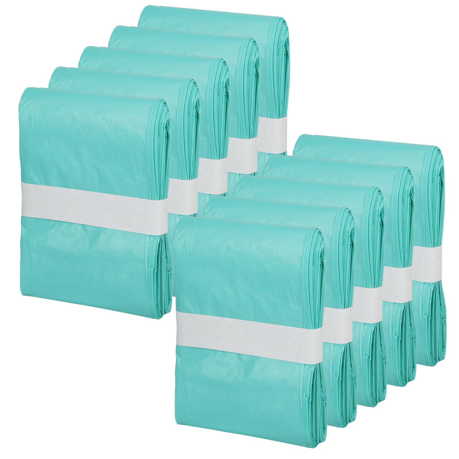 Lisyee Cat Litter Pail Liner Refills Bags Compatible With Litter Champ Litter Pail, Green, Lightly Scented, 10 Pack