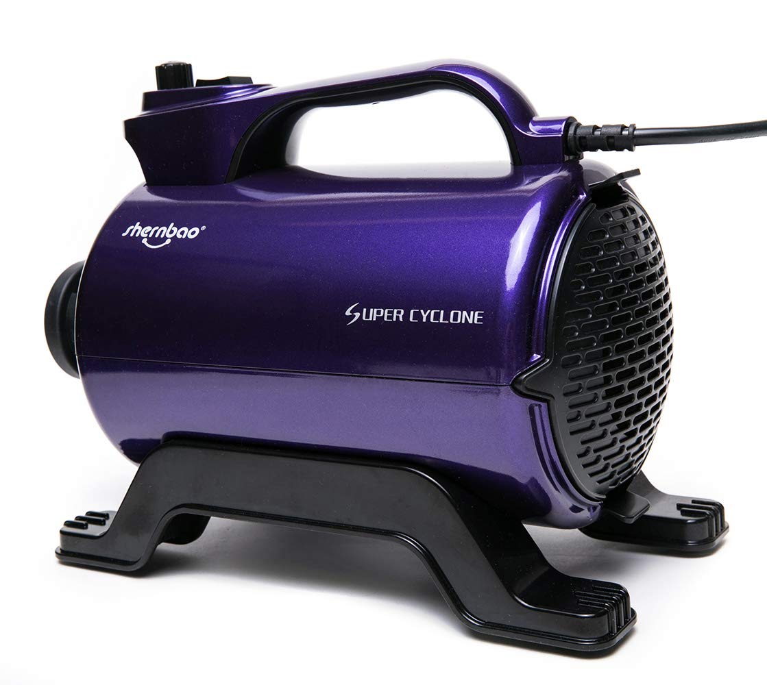 Shernbao High Velocity Dog Grooming Hair Dryer 5.0HP SHD-2600P, Purple, Durable ABS Material