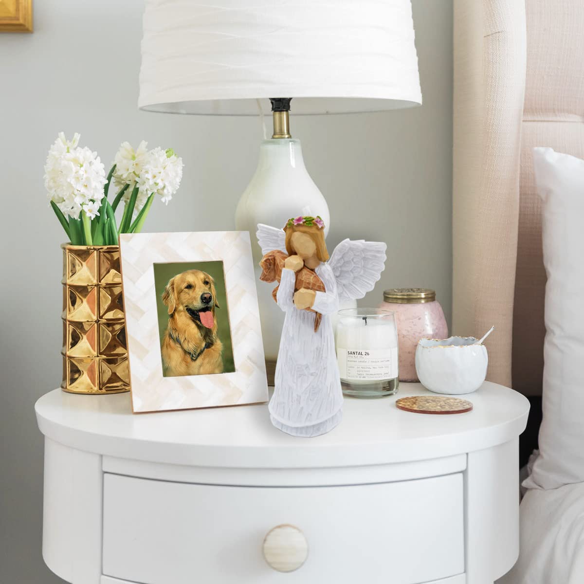 Angel of Friendship Dog Memorial Gifts, Pet Sympathy Gift, Loss of Dog Gifts, Passed Away Dog Gifts, Angel Figurines Dog Remembr