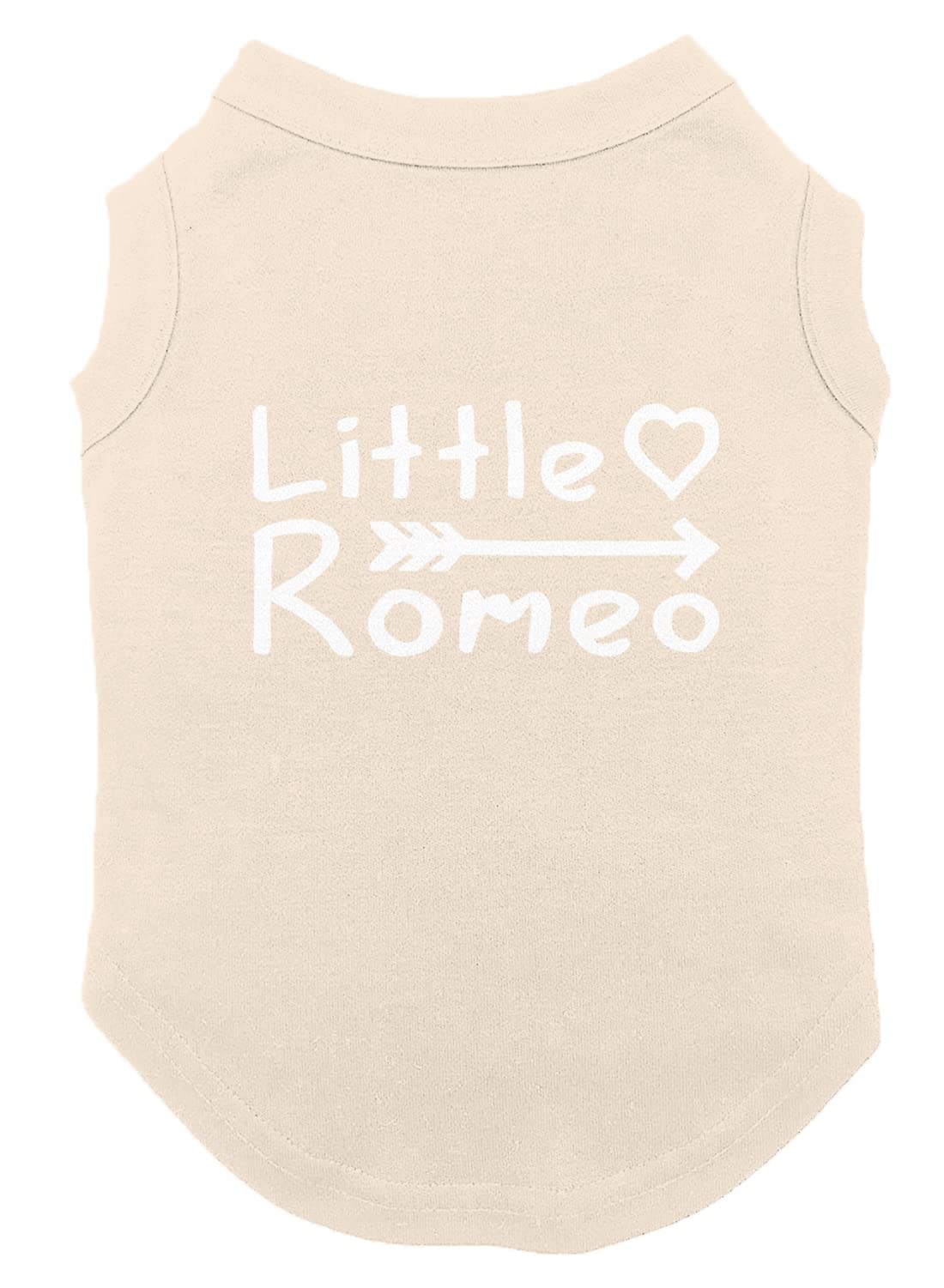 Little Romeo - Stud Handsome Cute Juliet Love Dog Shirt (Natural, Medium)