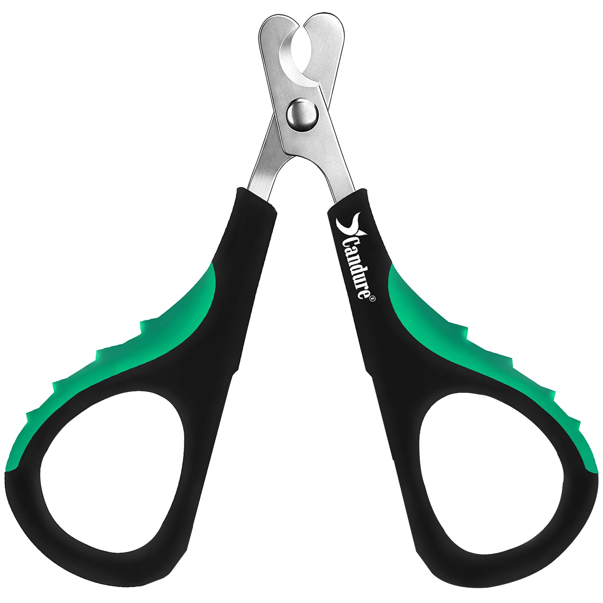 Candure Cat Nail Clippers For Indoor Cats, Rabbits, Hamsters, Birds With Precise Angled Edges To Ensure Easy & Safe Trimming Stainless Steel Cat Nail Trimmer For At-Home Cat Grooming