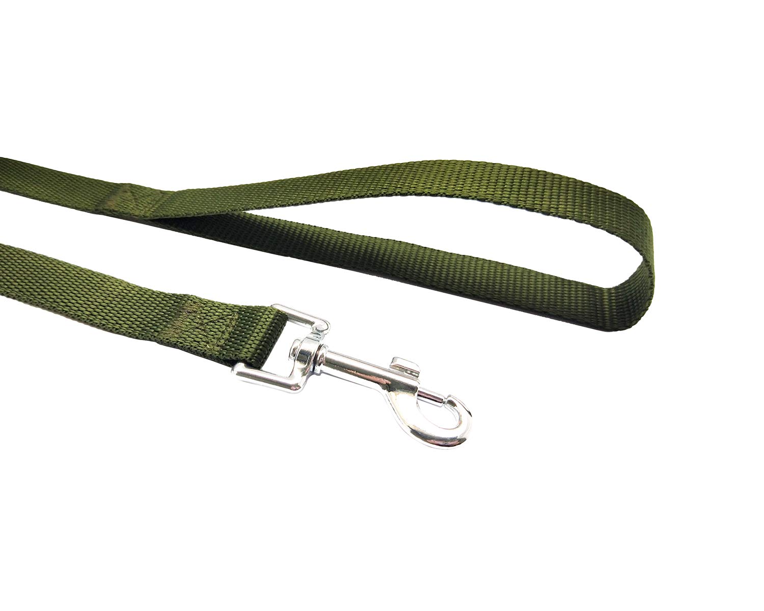 Nylon Training Dog Leash For Small Medium Large Dogs, 15Ft 20Ft 30Ft 50Ft Long Leash Dog/Puppy Lead For Obedience Recall Training, Camping (15Ft, Green)