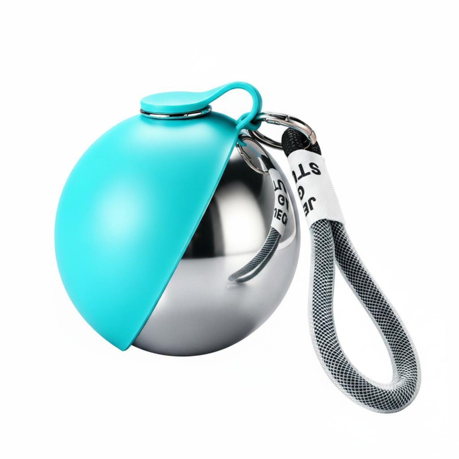 Enakshi Foldable Silicone Water Bottle Lightweight Foldable Pet Water Bottle for Pets, Travel, Outdoor, Electroplated Blue|Pet S