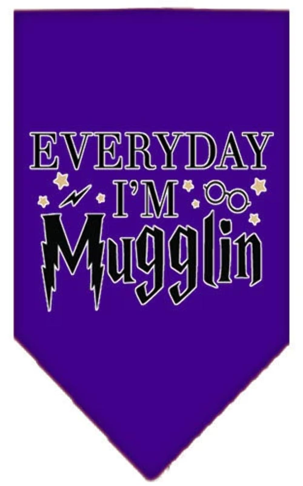 Mirage Pet Product Everyday I'm Mugglin Screen Print Bandana Light Pink Small