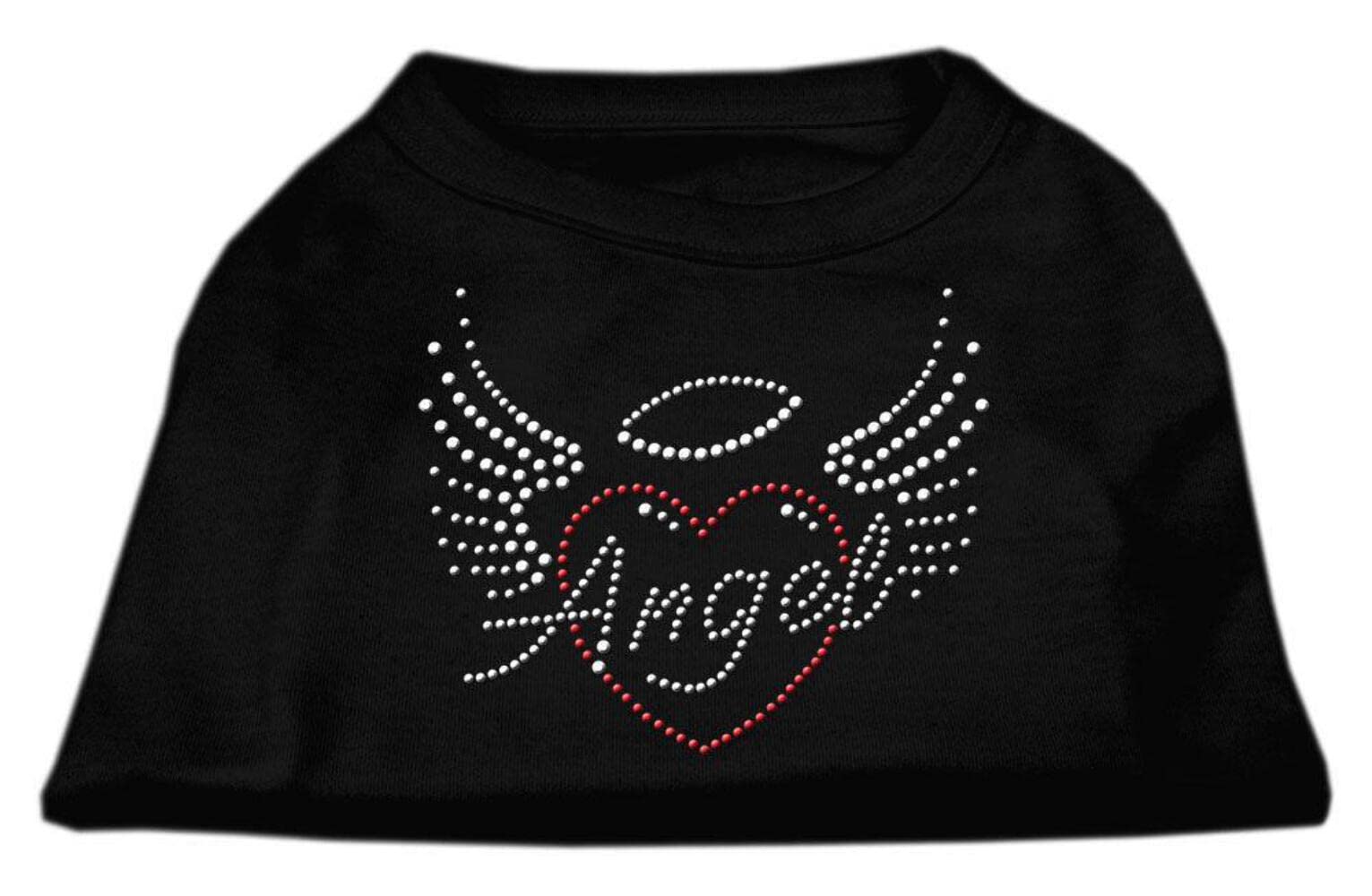 Mirage Pet Products Angel Heart Rhinestone Dog Shirt, Small, Blue