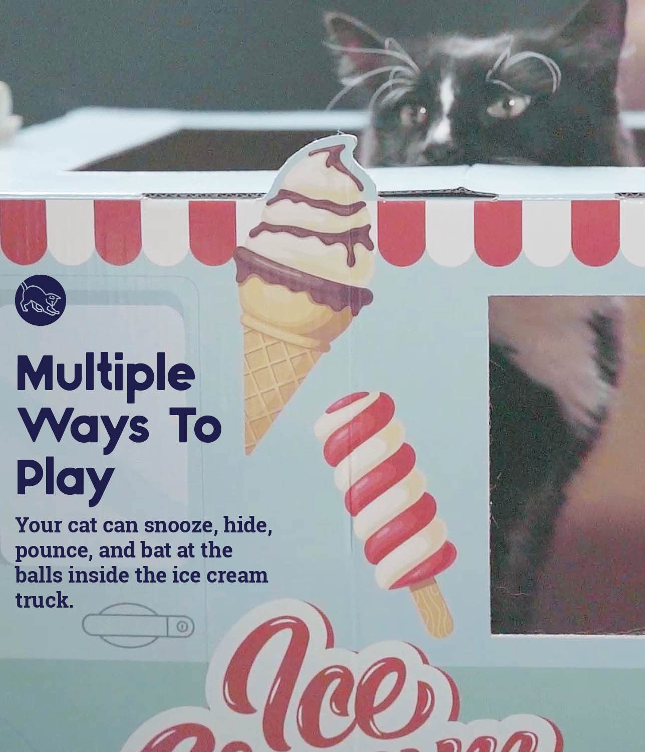 Catstages Kitty Cat Play Condo Ice Cream Truck