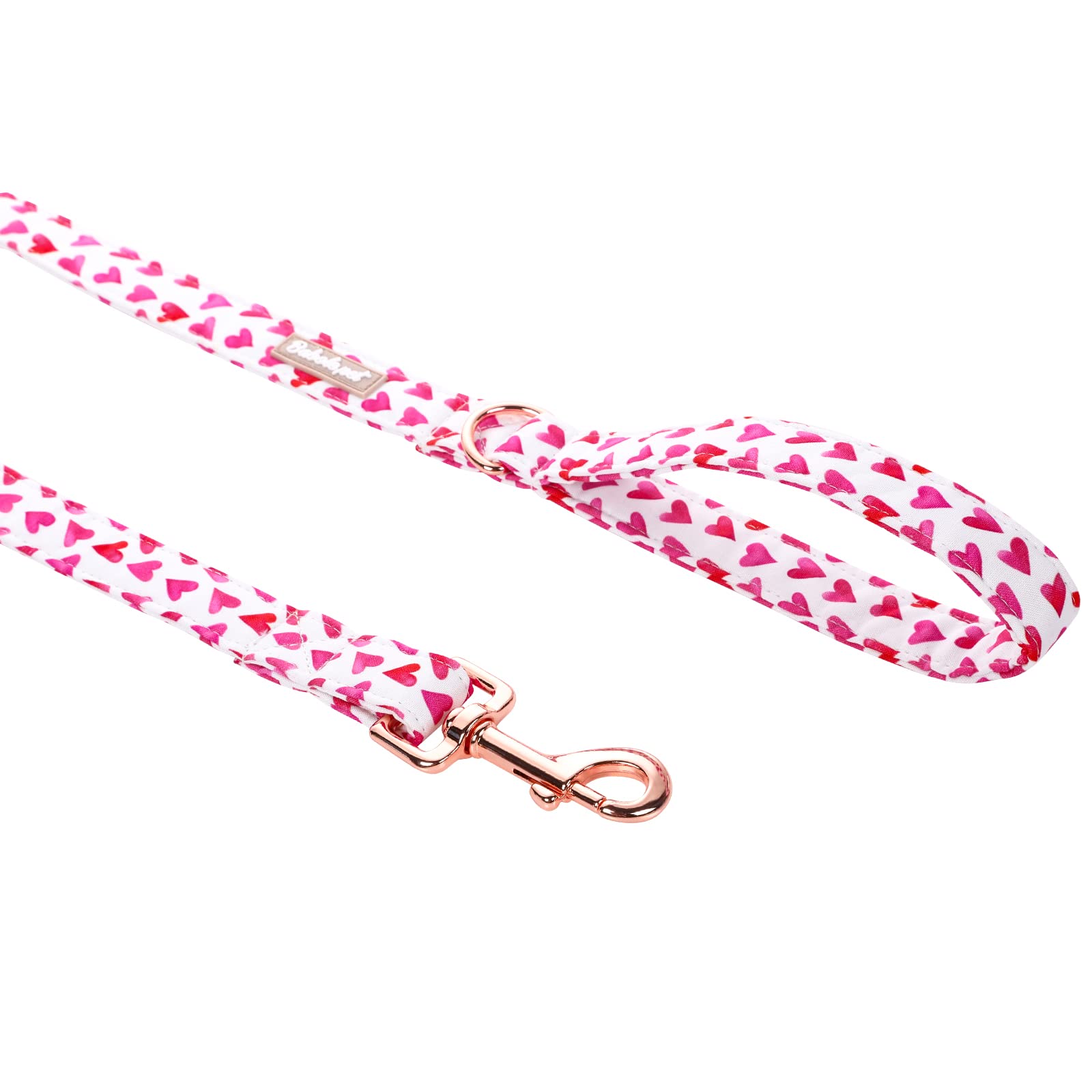 Babole Pet Valentine'S Day Dog Leash,Durable Handmade Dog Leashes With Soft Handle,Manual Dog Leashes Matching White Red Love Dog Collars For Small Medium Large Dogs,Xs,Lenth 120Cm