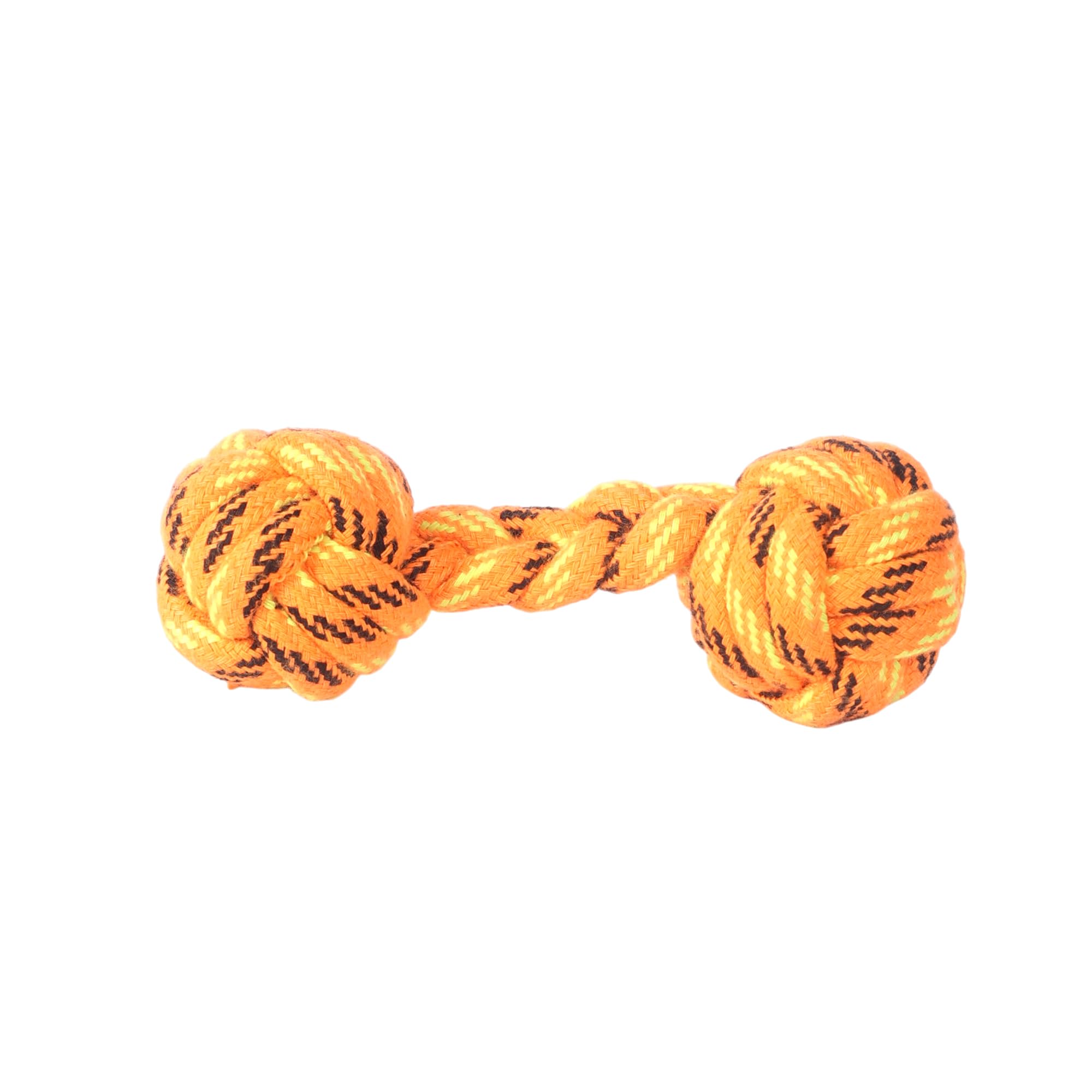 Neelja Twine Dumbbell Dog Rope Toy | Puppy Teething & Chewing | Rope For Small Dogs & Puppies Play | Orange