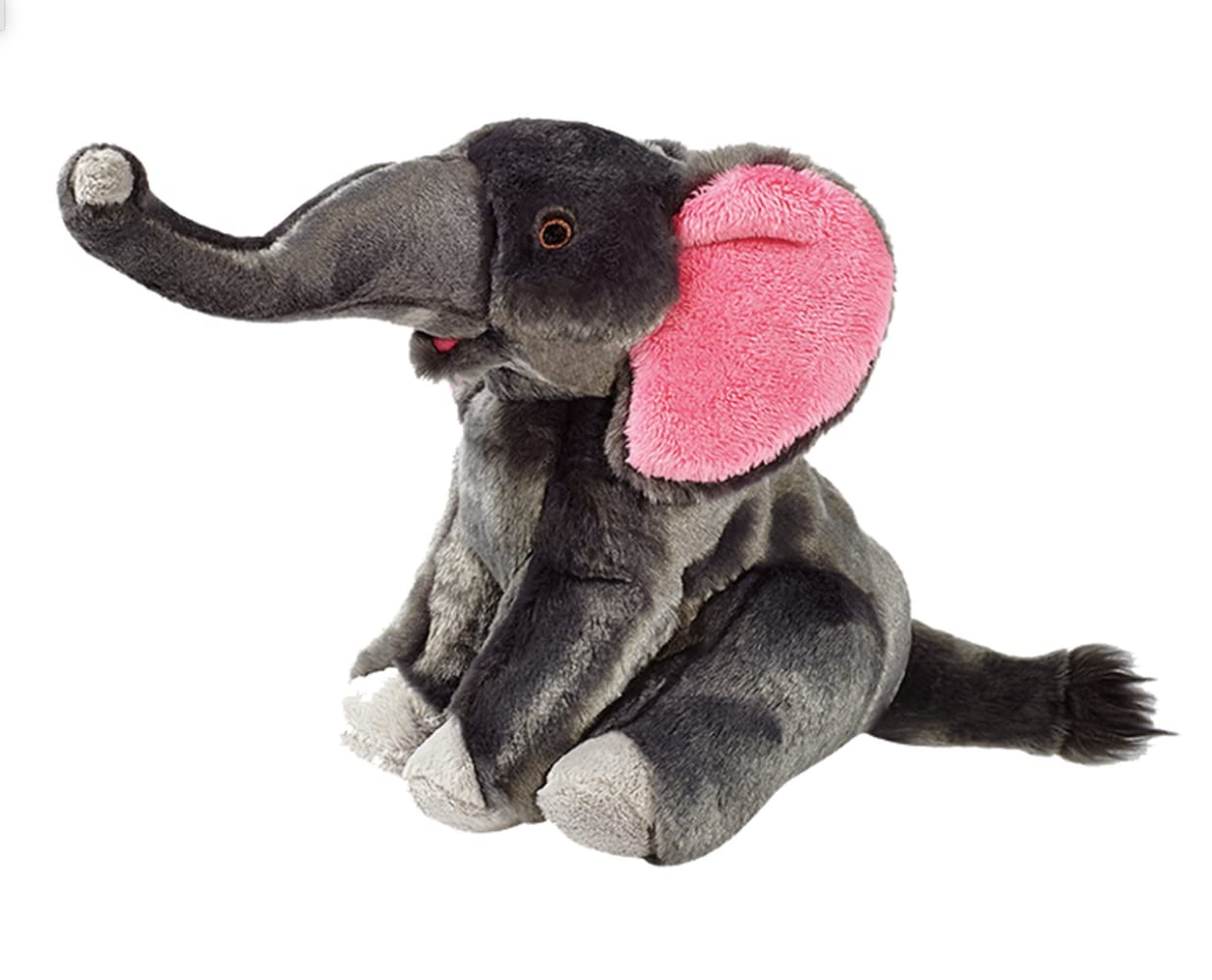 Fluff & Tuff Edsel Elephant Plush Toy - 11 inch, Red, Soft Material, Perfect for Pets