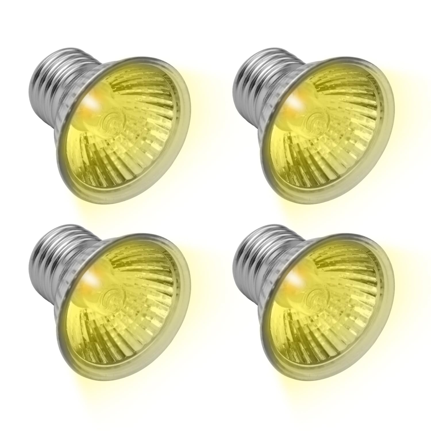 Domica 4-Pack 50W Uva Uvb Light Bulbs For E27 Reptile Heat Lamp, Basking Spot Light Simulated Sunlight, Heating Lamp For Turtle,