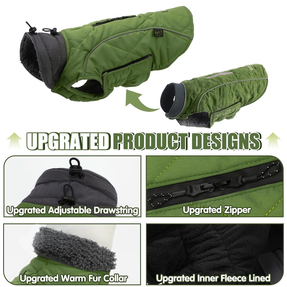 Emust Dog Jackets For Winter, Cold Weather Coats For Dogs, Soft Winter Jackets For Medium Large Dogs, Dog Winter Vest For Small