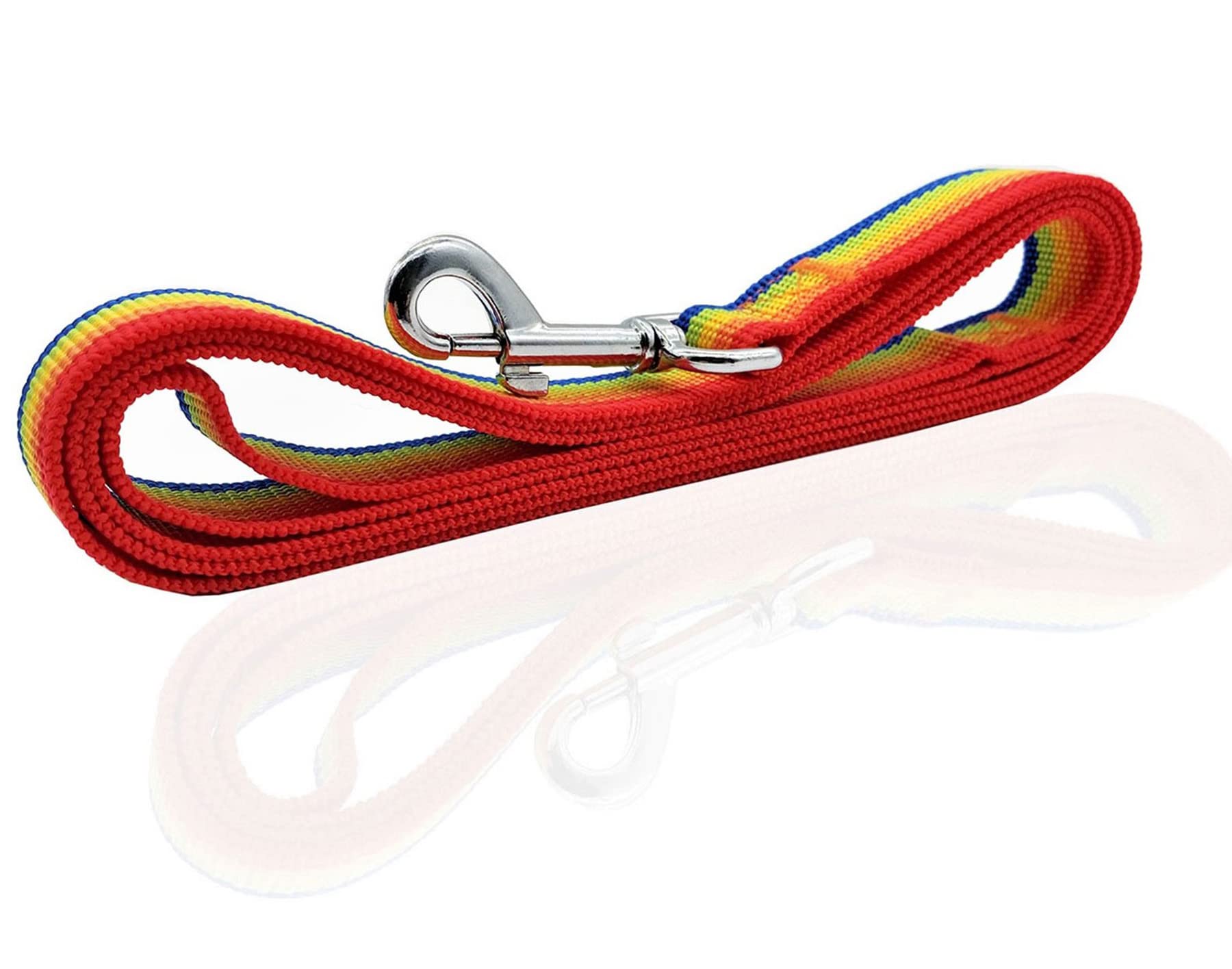 Nylon Dog Leash 8 Feet Long, Walking Training Dog Leashes For Medium Large Dogs(1'' X 8 Ft, Rainbow)