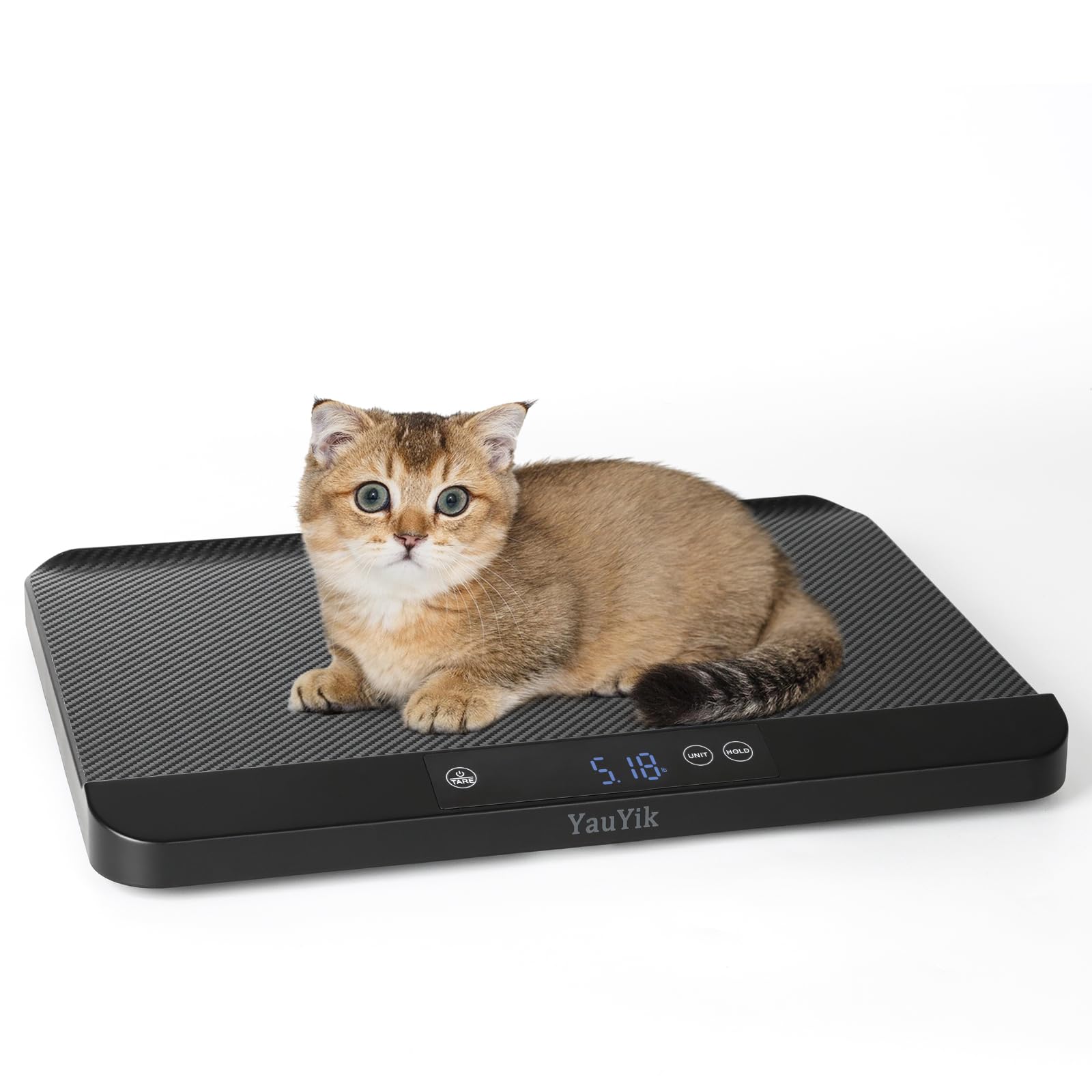 YauYik Digital Pet Scale for Accurate Weighing - Baby Scales for Weighing, Ideal for Small Pets, Puppies, and Cats with Non-Slip