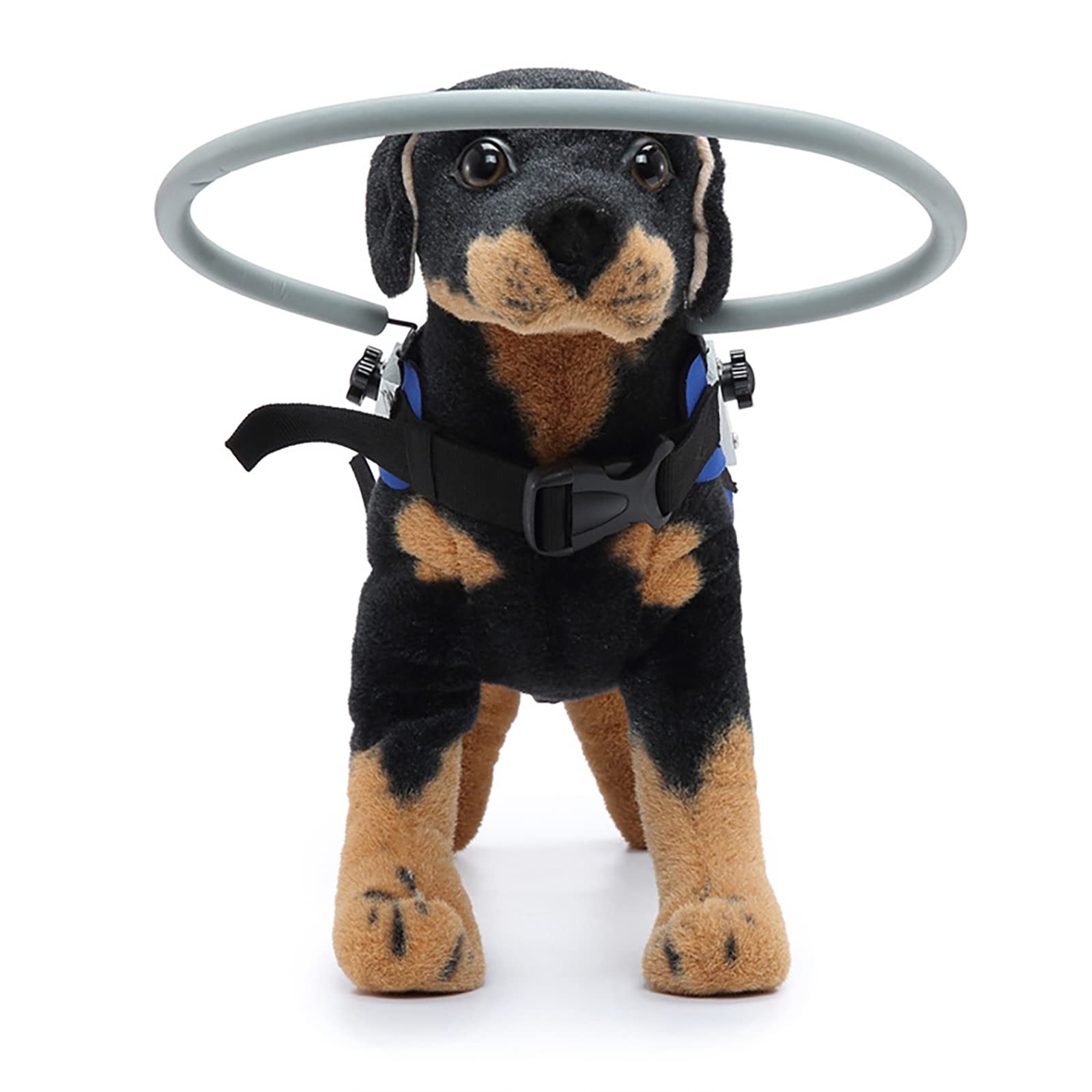 Ring Harness For Blind Dog, Lightweight Blind Ring For Pets, Blind Dog Bumper, Bump Guard For Blind Dogs Upgrade Blue Small