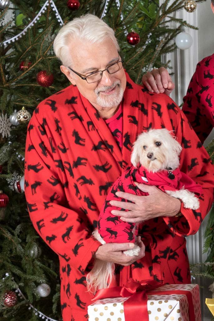 Leveret Matching Dog Pajamas Christmas Pjs 100% Cotton Moose Size X-Large