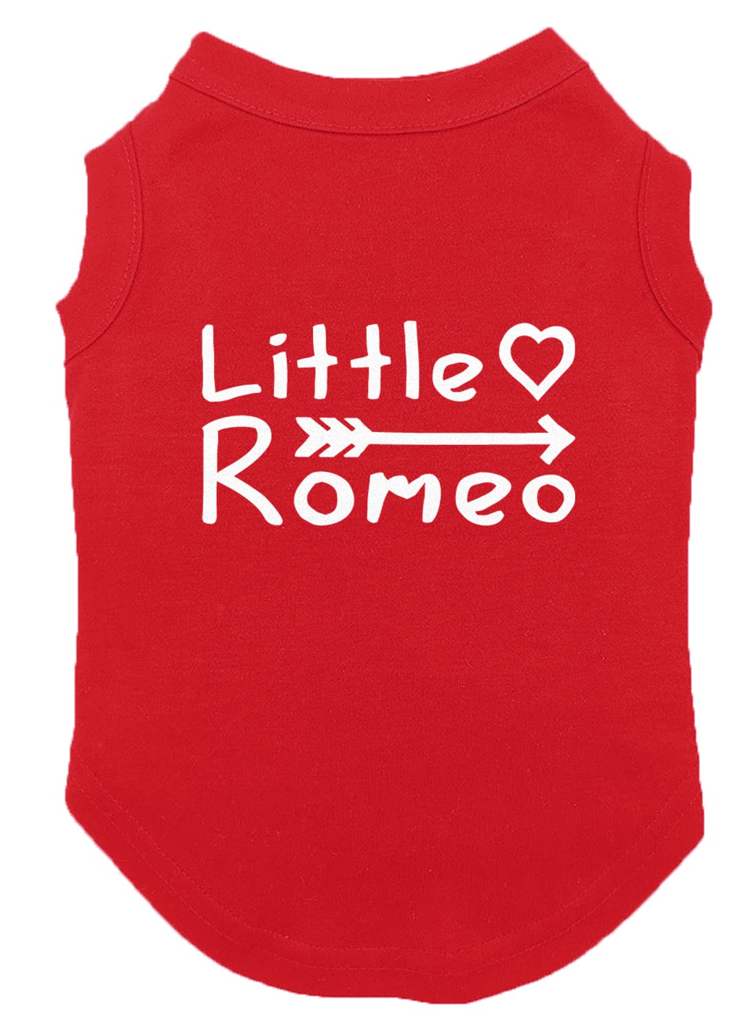 Little Romeo - Stud Handsome Cute Juliet Love Dog Shirt (Red, Small)