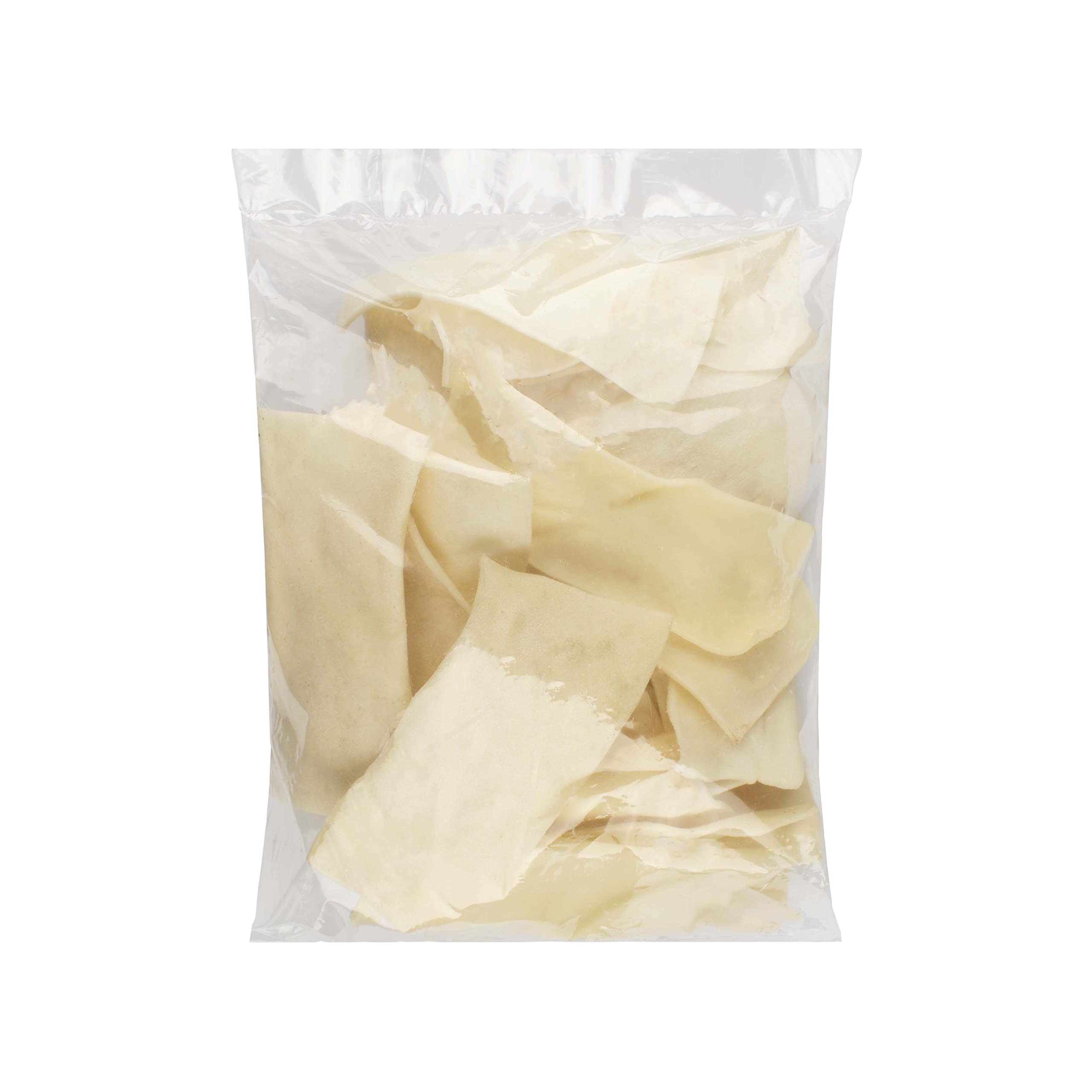 GreenCow Rawhide Chips - Premium Large Dog Chews, 1-Pound Bag, Ideal for Aggressive Chewers