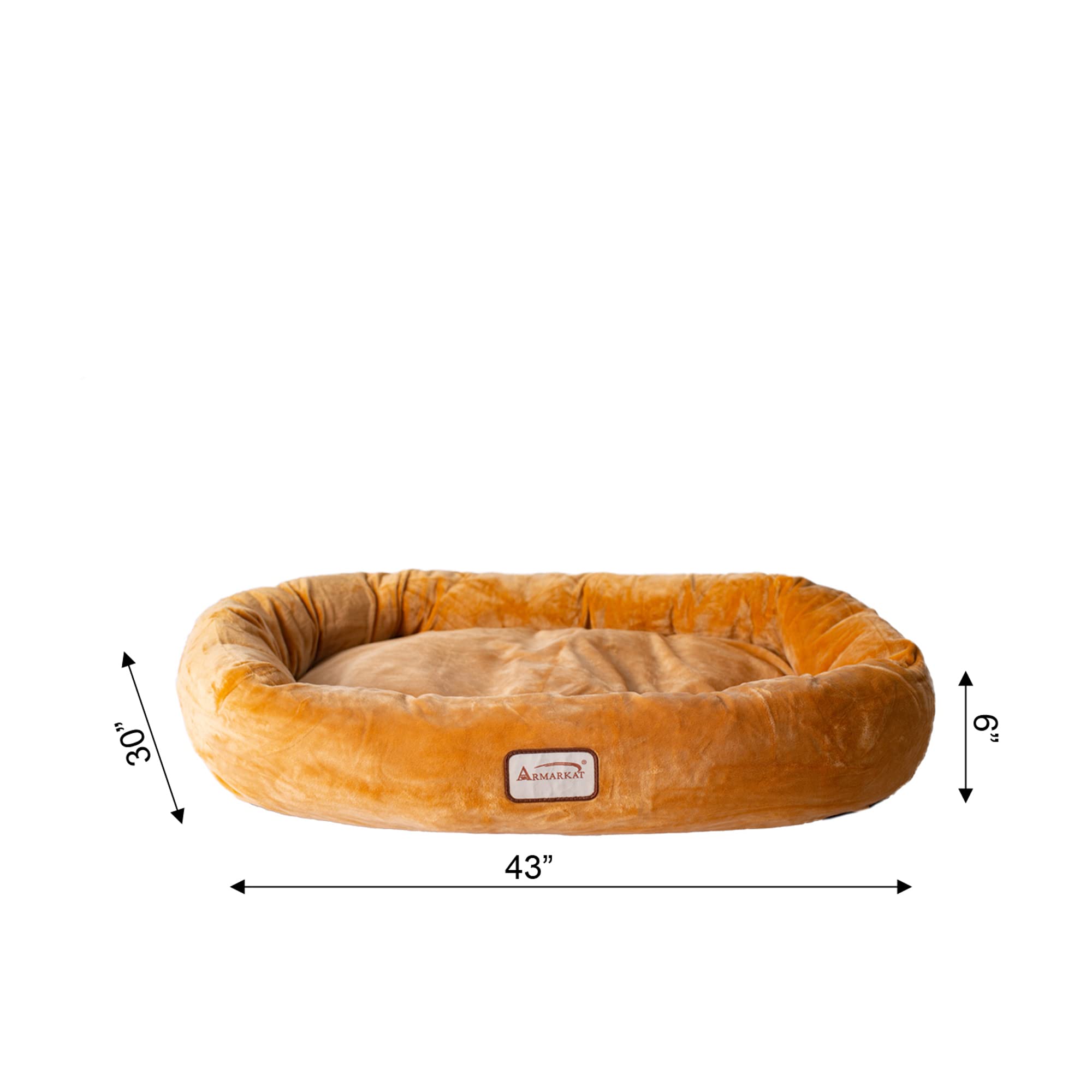 Armarkat Pet Bed 43-Inch By 30-Inch D02Czs-Large, Brown (D02Czs-L)