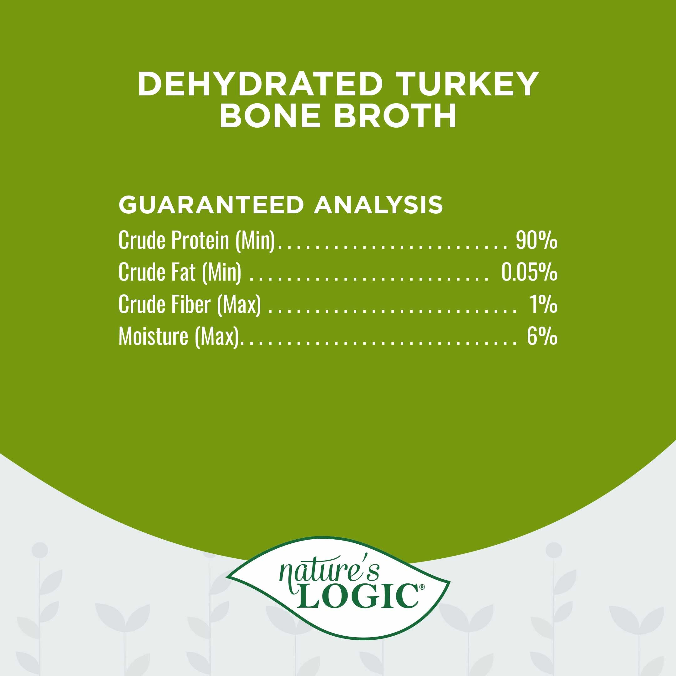Natures Logic Dehydrated Turkey Bone Broth, 6oz